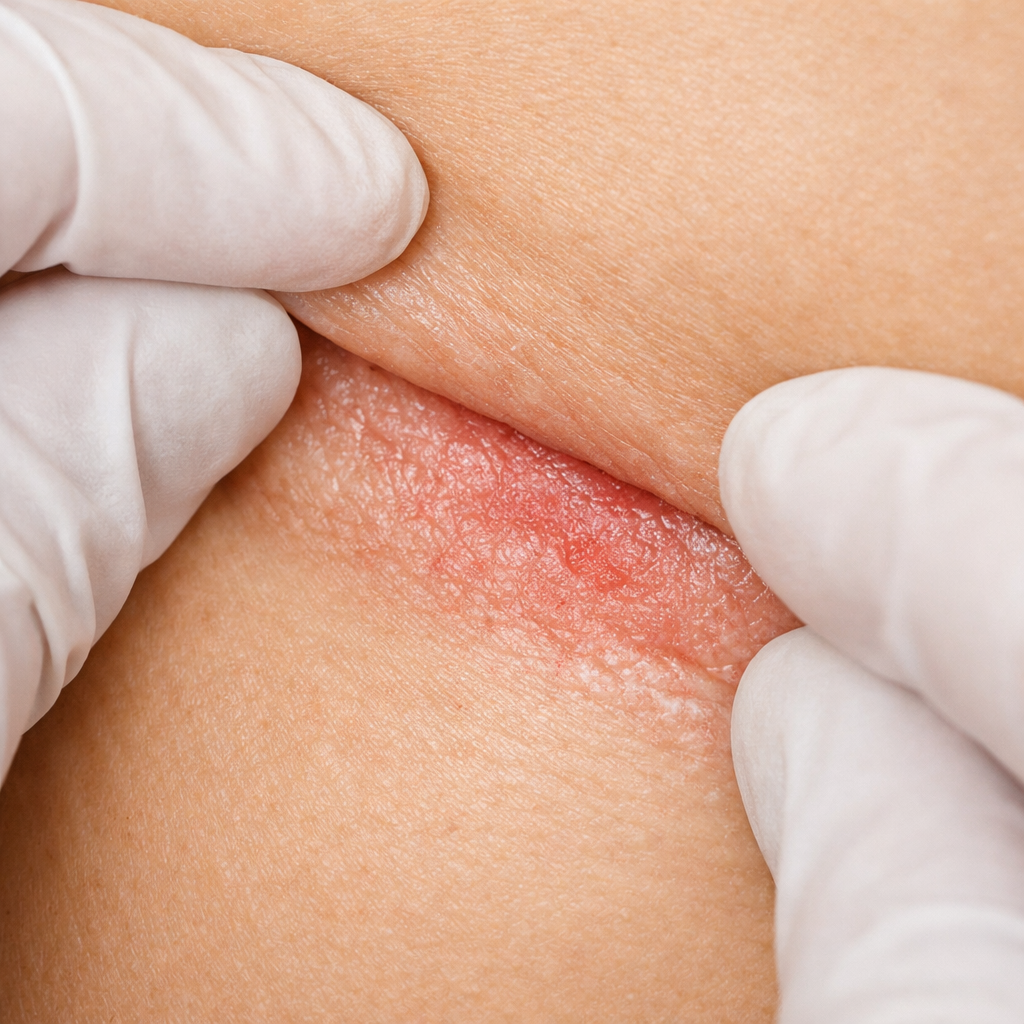Candidal skin infection diagnosis